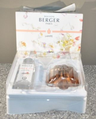 Maison Berger Paris Lampe France Amber Glass Fragrance Lamp Bouquet Liberty NEW