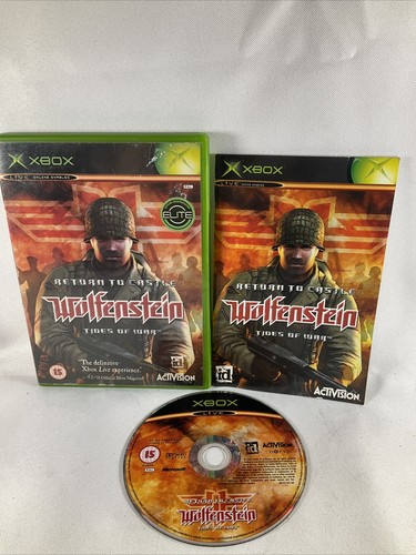 Return to Castle Wolfenstein Tides of War Microsoft Xbox komplett + Handbuch PAL