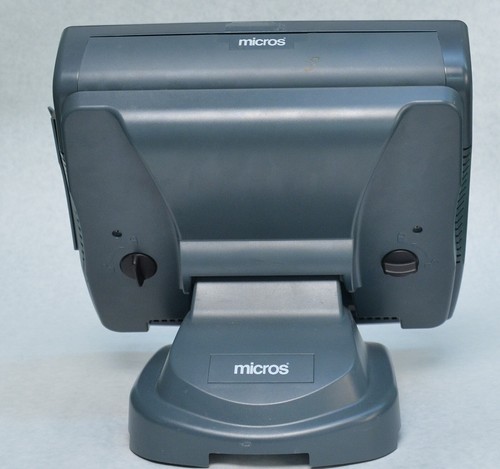 Micros Workstation 5A PoS Point of Sale Terminal w/ Stand 400814-103 - Picture 4 of 6