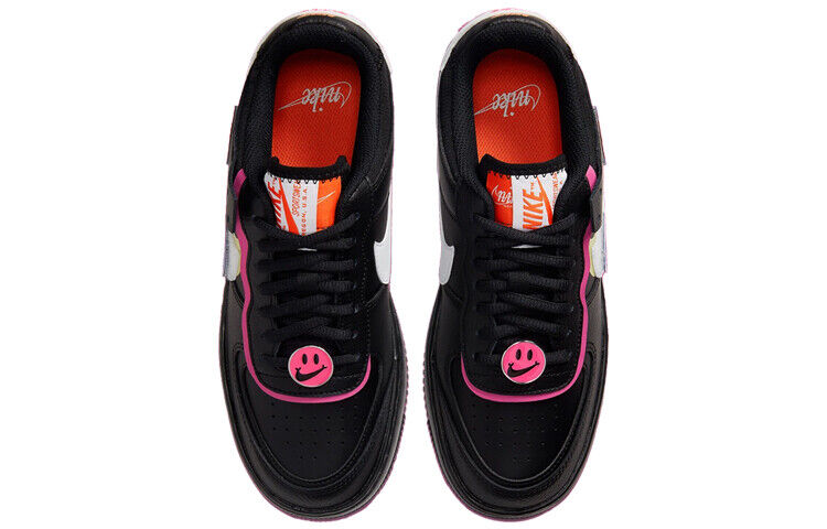 スニーカー Nike Air Force 1 Shadow Removable Patches Black Pink (W) Nike Air Force 1 Low Shadow Removable Patches Black Pink