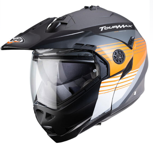 CASCO MODULARE TOURMAX TITAN CABERG TITANIO/ARANCIO TG XL ULTIMO PEZZO!!!!!!