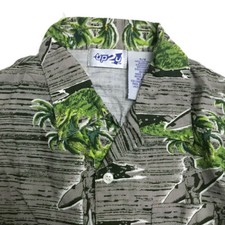 Boy's Up 2 U Tropical Floral Print Short Sleeve Button Down Casual Shirt S 5-6.