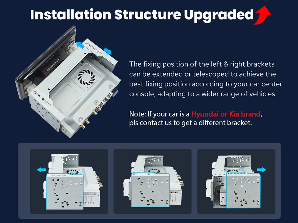 Android 13 4+64 Car Stereo Double Din 7 inch Touch Screen Support Rear View Cam - Image 4 of 4