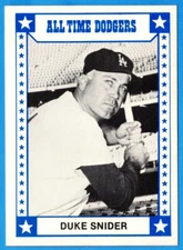 Duke Snider 1980 TCMA: All Time Dodgers #10  (ex) Brooklyn Dodgers