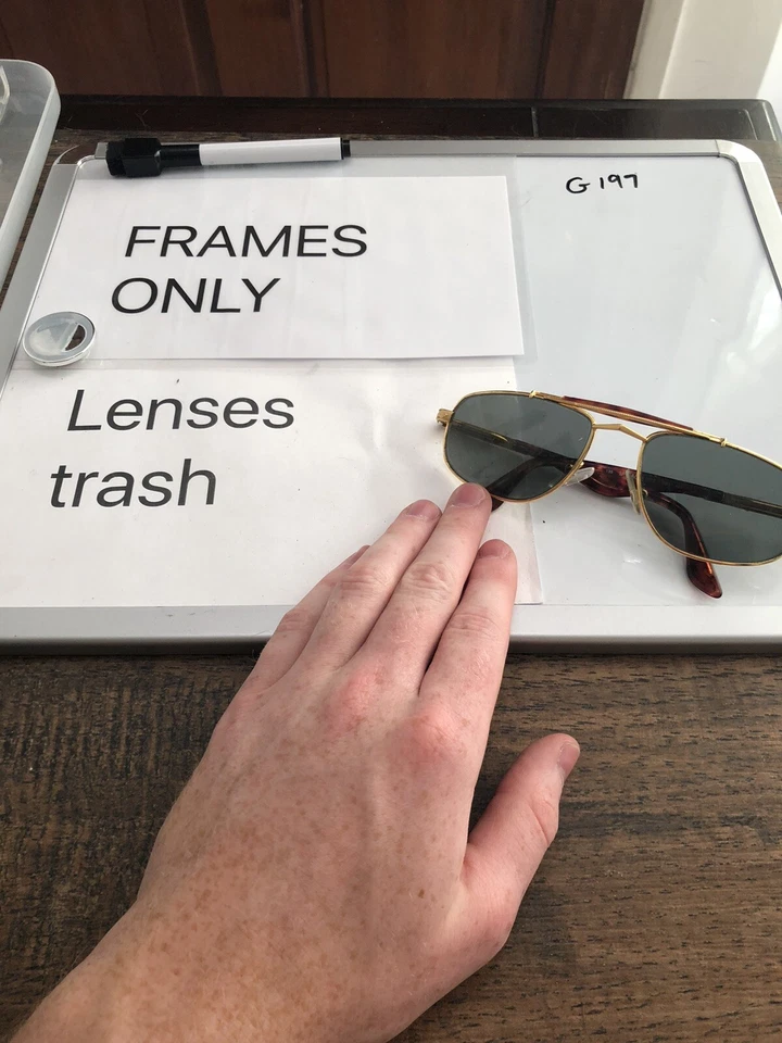 Safilo Mirage 2N PB3 Anteojos Monturas Aviador Dorado 56-17-135 G197 Foto 2 de 4