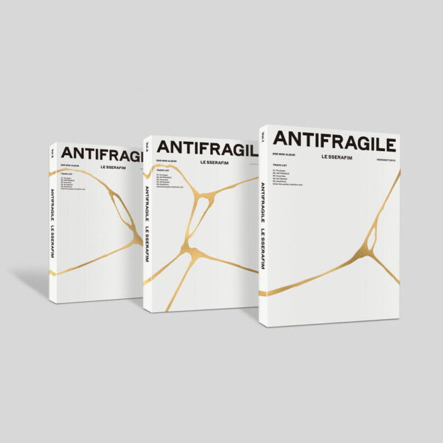 LE SSERAFIM ANTIFRAGILE 2nd Mini Album CD+Poster(On)+Book+Card+etc
