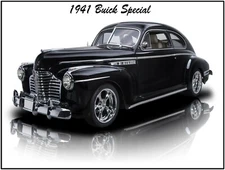 1940 Buick Special Hot Rod New Metal Sign: LARGE SIZE  12 X 16