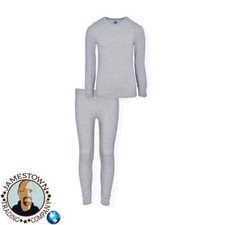 Athletic Works Gray Boys Thermal Underwear Set 2-Piece New Small