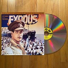 Paul Newman EXODUS Deluxe Letter-Box Edition LASERDISC Double Disc Set   0225