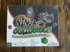 NINJA SQUIRRELS - Color Matching Board Game -Rooster Fin 2016 - New - SIB