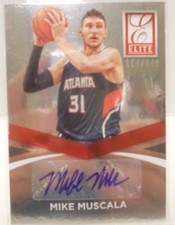 2014-15 Donruss Elite Mike Muscala SP Autograph Insert # 154 / 249