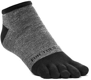 FUN TOES Men Toe Socks 3 Pairs Size 10 to 13 Shoe 6 12.5 Grey with black - Click1Get2 Price Drop