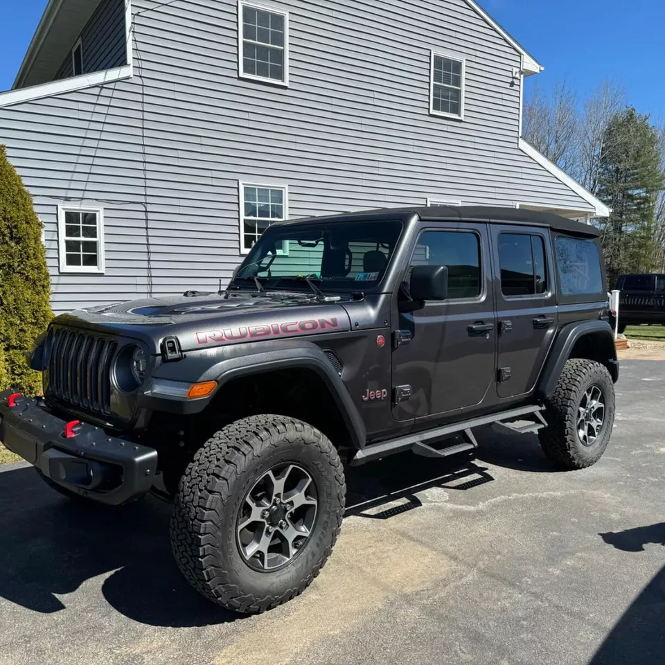 Running Boards for 07-18 Jeep Wrangler JK 4 Door Drop Step Side Nerf Bar BLK Foto 2 de 4