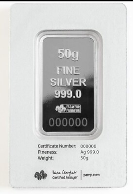 2023 Pamp Suisse Morgan Tribute 50 Gram Silver Bar - In Assay | eBay