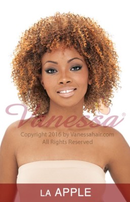 LA APPLE - VANESSA SYNTHETIC EXPRESS WEAVE HALF WIG SHORT CURLY
