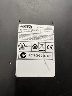 ADTRAN  NetVanta (1700599G1) 48-Ports External Ethernet Switch. SHOWN ITEM ONLY