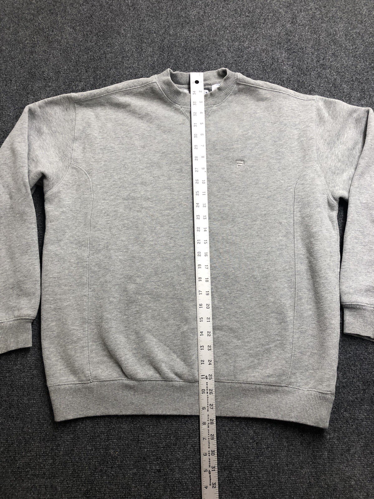 Fila Grey Basic Pullover Crewneck Sweatshirt Loun… - image 2