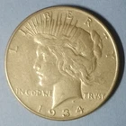 1934 Philadelphia Mint Peace Dollar VF Condition but you grade it
