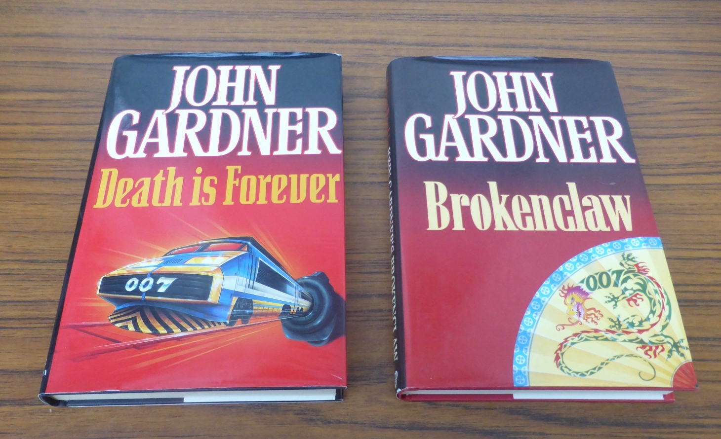John Gardner -  Death Is Forever (1992 1st Ed /1st) & Brokenclaw 1991 James Bond