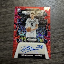 2024 Prizm Draft Picks Donovan Clingan Signing Day Auto Red /88