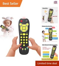 Baby Remote Control Toy Infant Educational Musical Toy Light Sound Multilingual