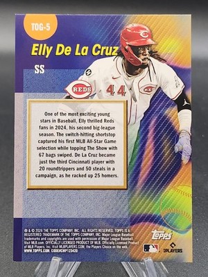 Topps 2026 Series 1 Elly De La Cruz Titans of the Game Green /99