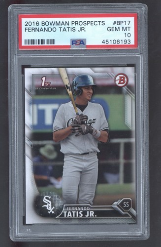 2016 Bowman #BP17 Fernando Tatis Jr. Prospects ROOKIE RC PSA 10