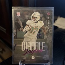 2021 Panini Chronicles #213 Jaylen Waddle Luminance Update Rookies Pink