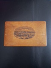 Antique Wood Mochline Ware Box Rothsay Scotland Collectable 