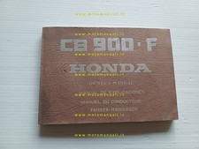 Honda CB 900 F 1980 manuale uso manutenzione libretto originale testo inglese