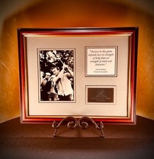 ARNOLD PALMER PROFESSIONAL GOLFER FRAMED PICTURE AWARD