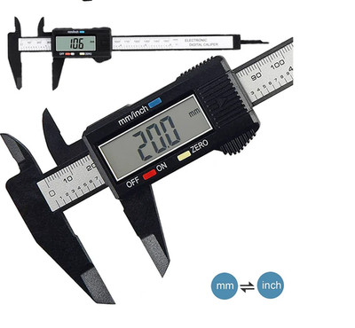 Digital Caliper Carbon Fiber Vernier Micrometer Measuring Tool LCD Gauge