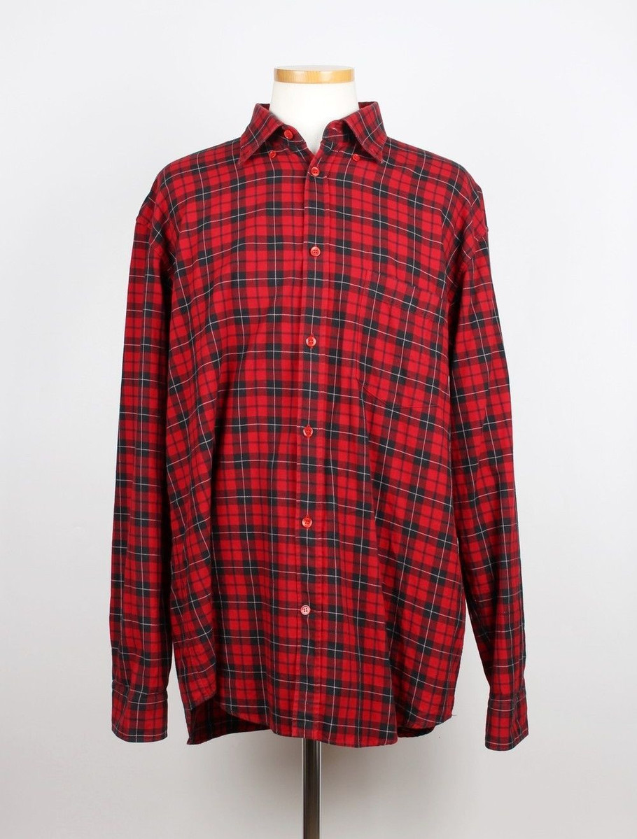 Balenciaga Red Tartan Check Shirt - Size 38 (SKU: 38) | eBay Balenciaga Red Tartan Check Shirt - Size 38 (SKU: 38) | eBay
