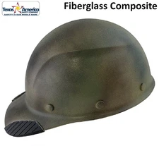 DAX Fiberglass Composite Lift Safety Cap Style Hard Hat - Textured Camo