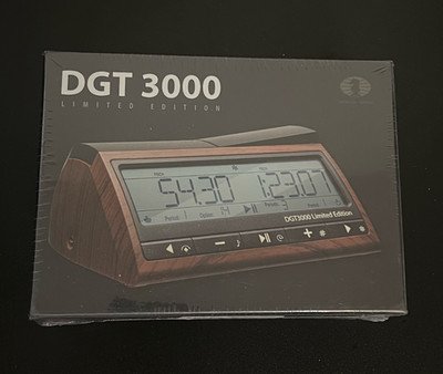 Digital Chess Timer WOODEN look DGT 3000 LIMITED Edition Clock FIDE approved NEW