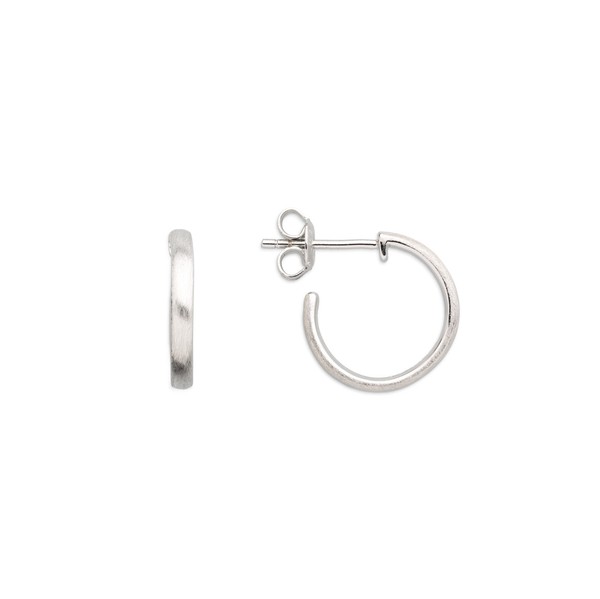 Xenox XS3458 Ohrringe Creolen Damen Modern Classic Silber Matt Ø 15 Mm-image