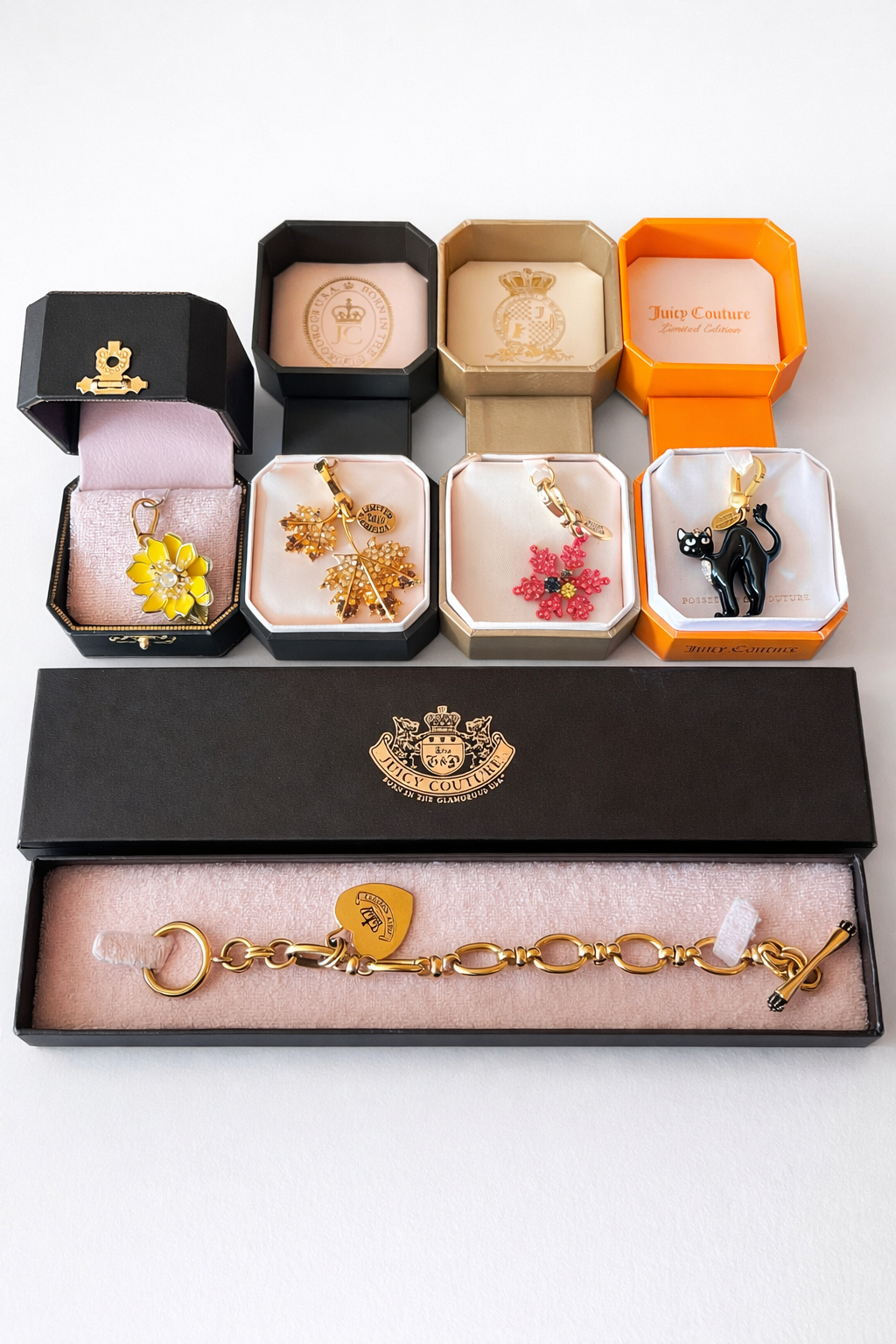 Authentic Y2K Juicy Couture Charm Bracelet Collection – Rare & Limited Edition