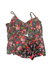 Shade and shore floral swim top women size 17-18