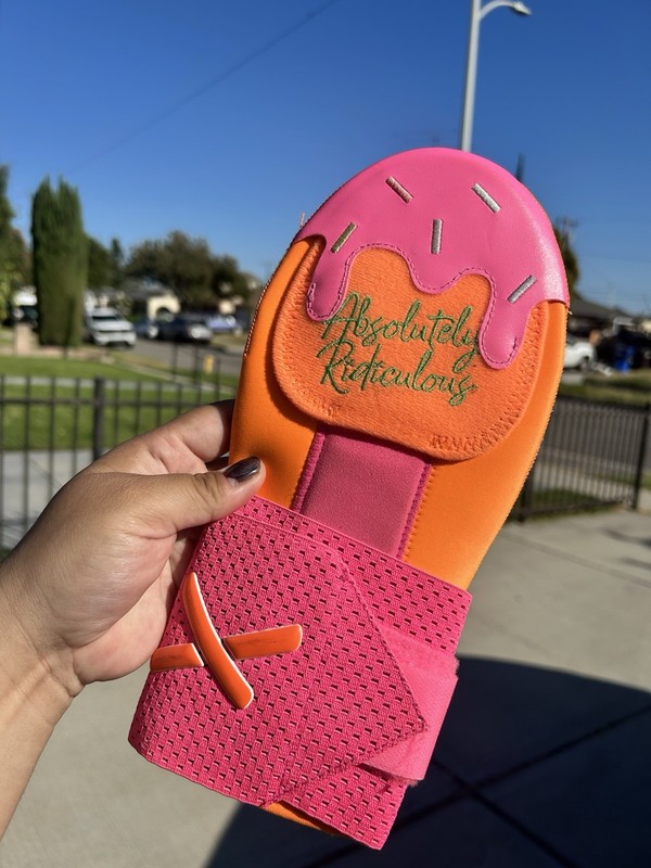 Absolutely Ridiculous Rainbow Sherbet Ice Cream Sliding Mitt Adult Hard Shell