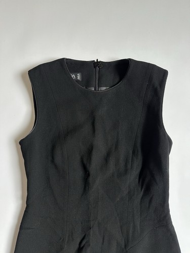 ESCADA by Margaretha Ley Woll Etuikleid Gr. 38 schwarz ärmellos Germany - Bild 3 von 12