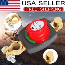 Battery Disconnect & Top Post Kill Switch 12V-48V Heavy Duty Shut Off For Car RV