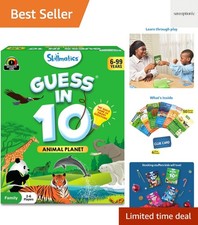 Guess in 10 Animal Planet - Family-Friendly Trivia Card Game for All Ages