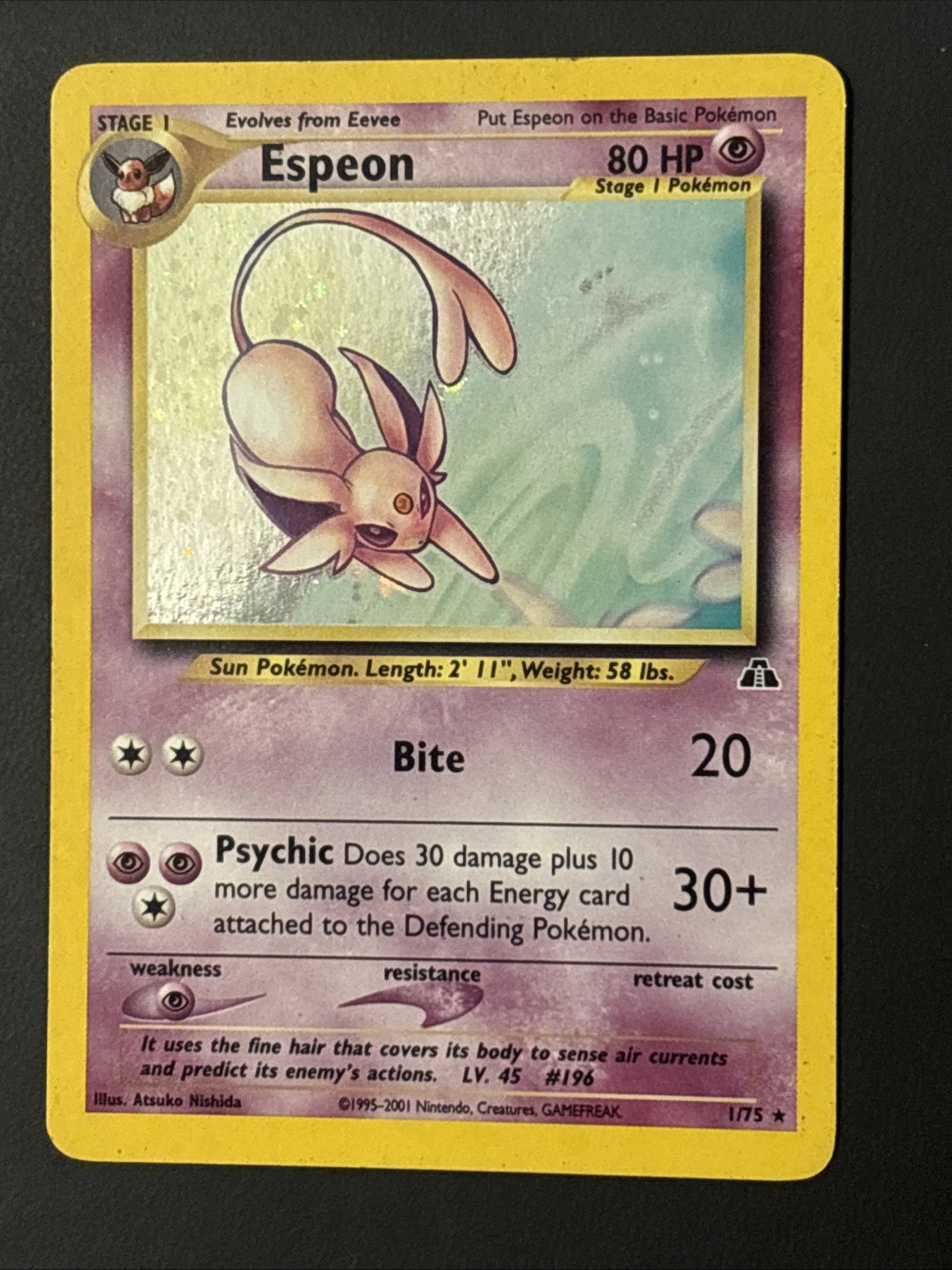 Espeon Holo 1/75 Neo Discovery LP