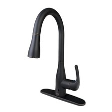 Flow Motion Activated Touchless Kitchen Faucet With Pull Down Sprayer / Black