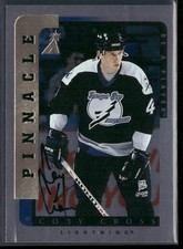 1996-97 Pinnacle Be a Player Cory Cross Autographs Silver #143 Lightning
