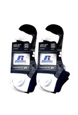 6 PAIR MENS RUSSEL ATHLETIC LOW CUT COTTON SOCKS SIZE 6-12 MADE IN USA