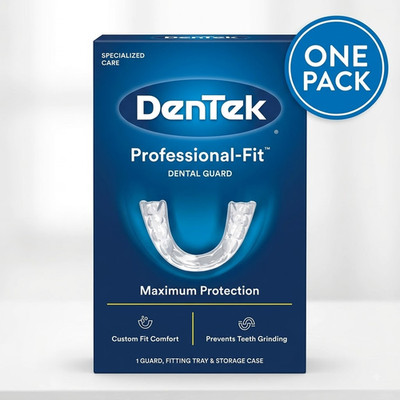 Dentek - Custom-Fit Dental Night Mouth Guard for Teeth Grinding Clenching Br