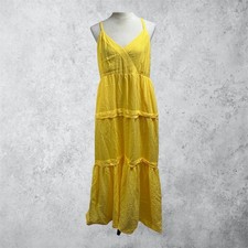 Simply Vera Vera Wang Marigold Tiered Maxi Dress XXL Sleeveless V-Neck Boho