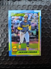 2025 Topps Chrome 1990 Topps Baseball Jackson Chourio #90CB-9 Rookie Cup Brewers