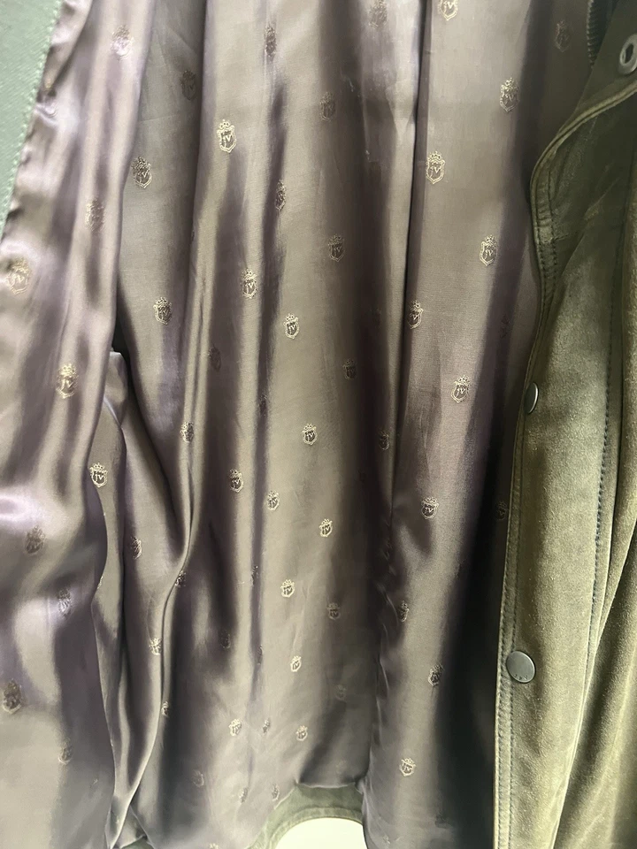 Beautiful John Varvatos Men’s Large goat suede greenish brown jacket - Image 4 of 4